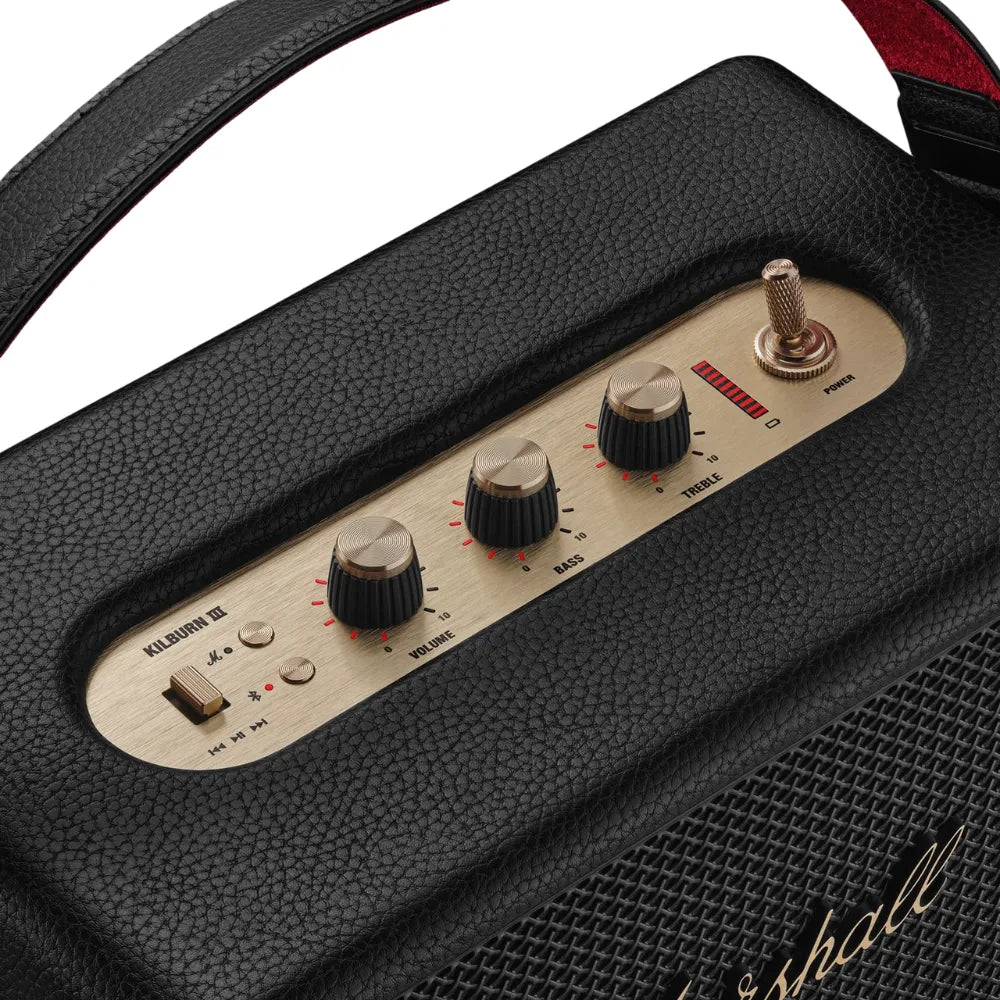 Parlante Marshall Portátil Kilburn III Bluetooth - Negro y Marrón