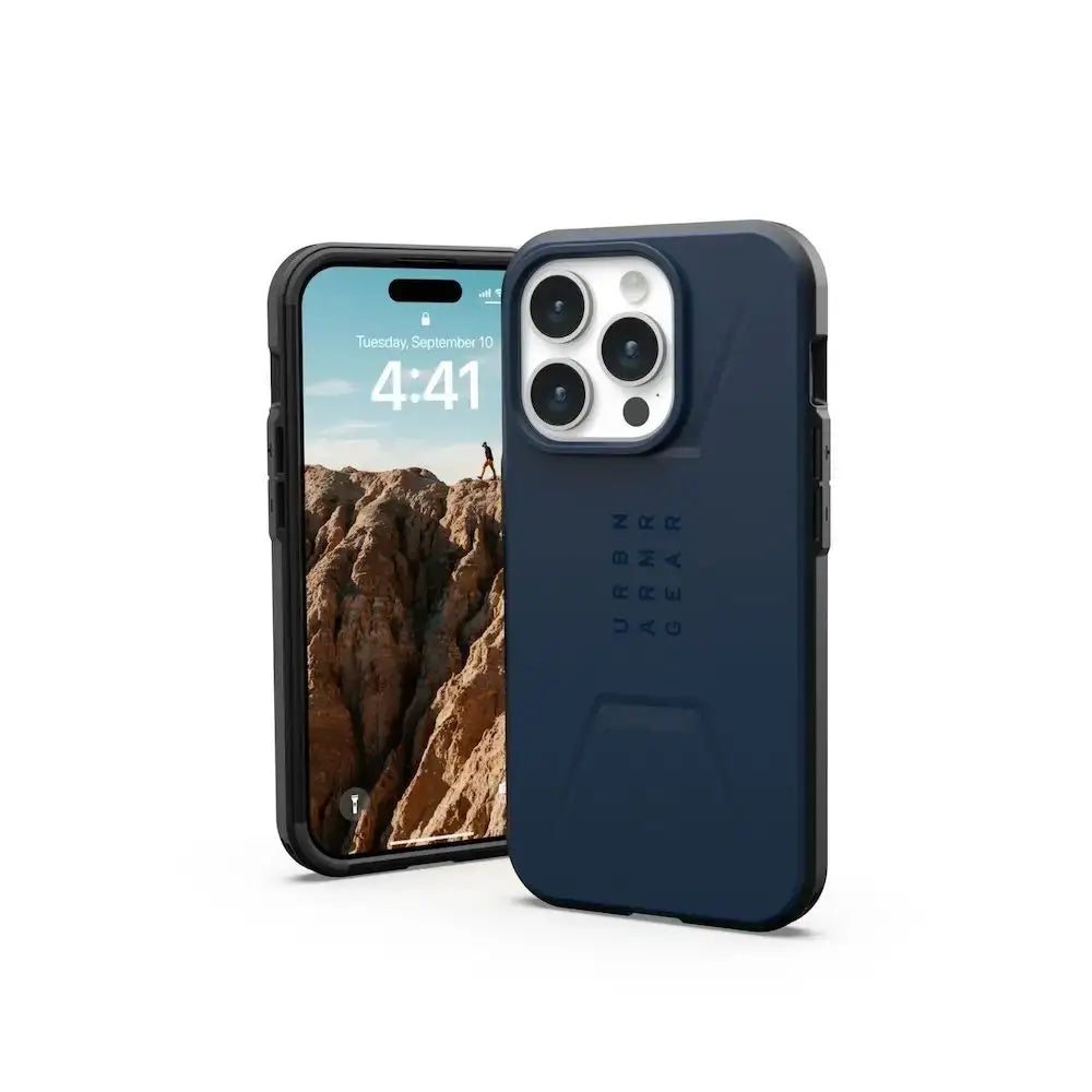 Case UAG Civilian para iPhone 15 Pro con Magsafe - Azul Oscuro