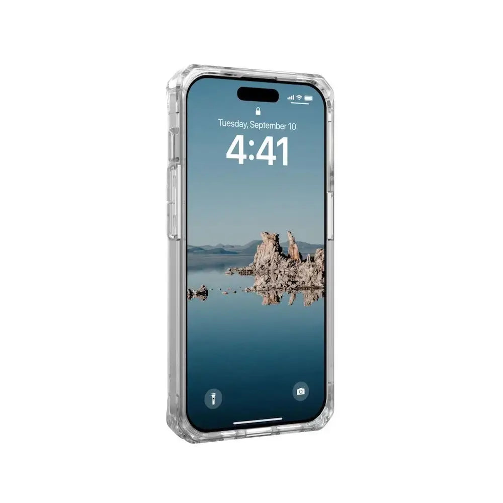 Case UAG Plyo con MagSafe para iPhone 15 Pro - Transparente/Blanco