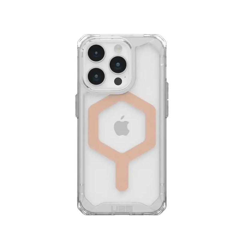 Case UAG Plyo con MagSafe para iPhone 15 Pro - Transparente/Oro Rosa