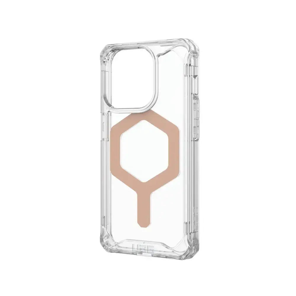 Case UAG Plyo con MagSafe para iPhone 15 Pro - Transparente/Oro Rosa