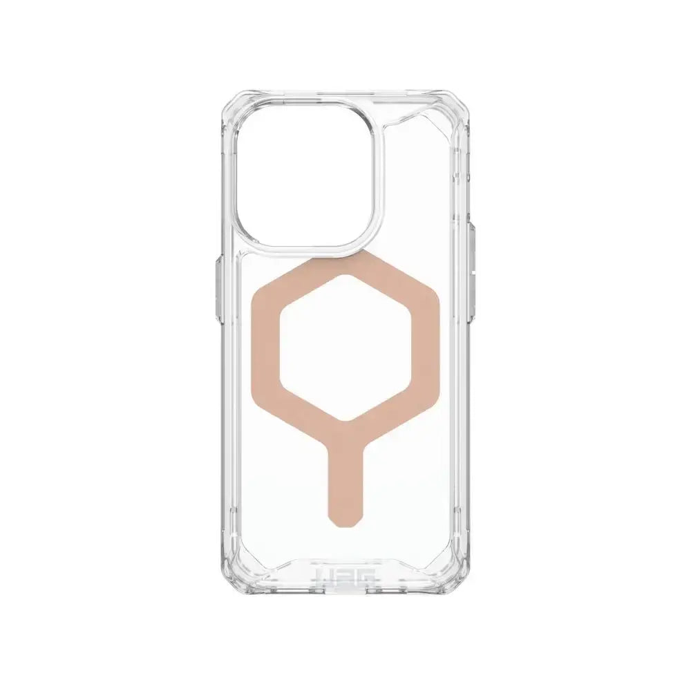 Case UAG Plyo con MagSafe para iPhone 15 Pro Max - Transparente/Oro Rosa