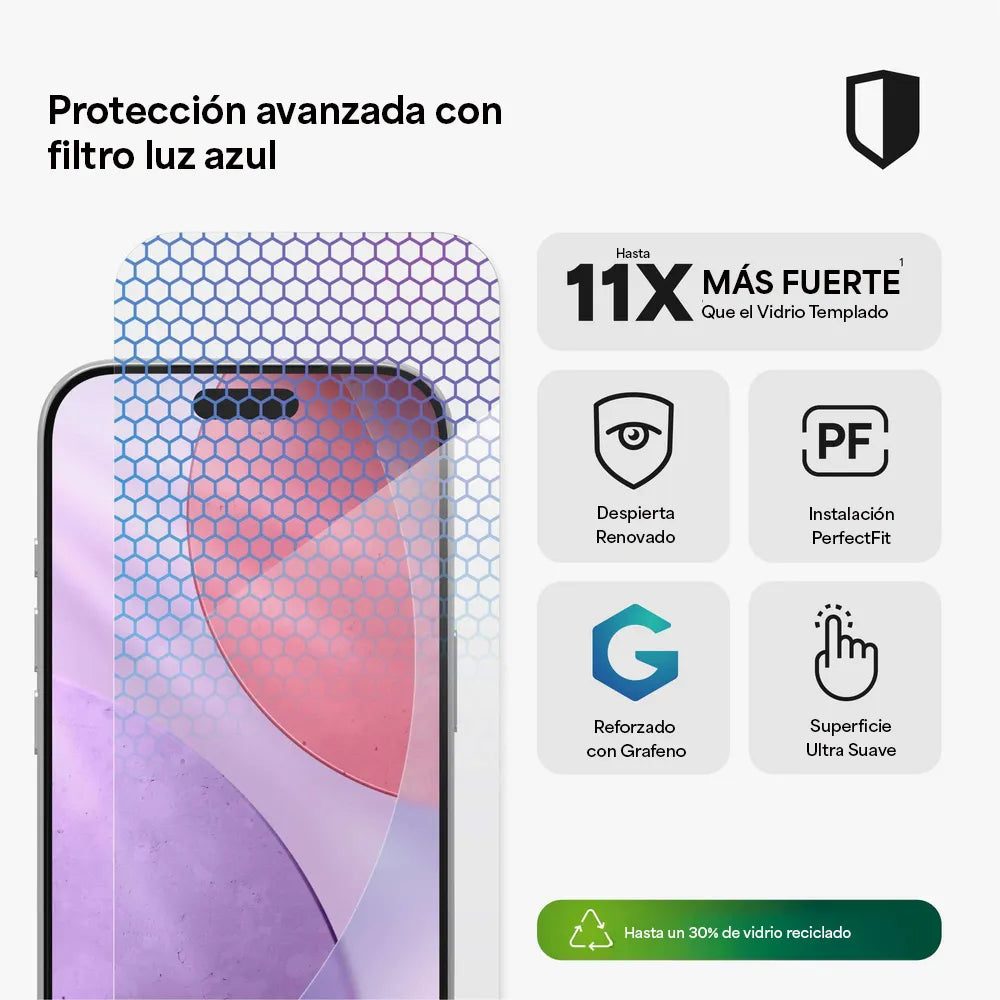 Protector de Pantalla Zagg Glass XTR5 para iPhone 17 Pro - Transparente