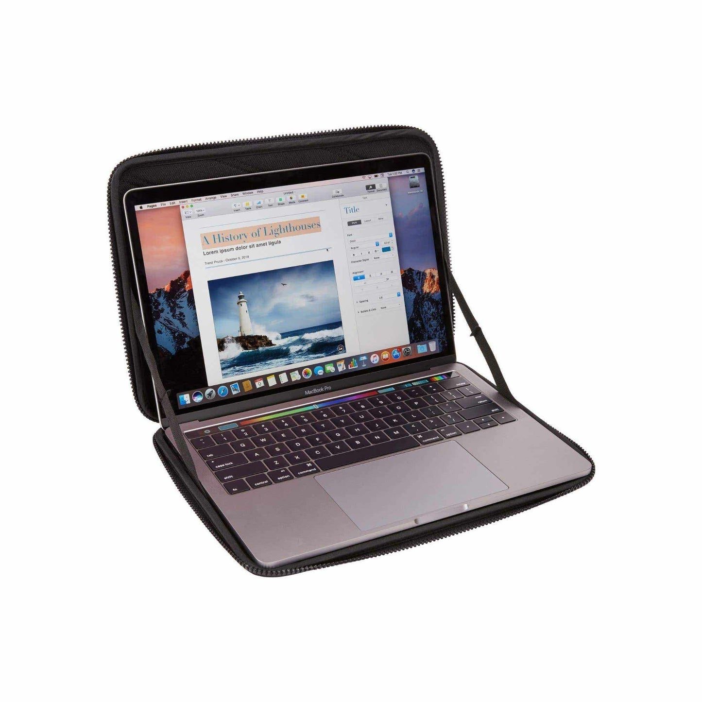 Funda Thule Gauntlet para Macbook 13 - Negro