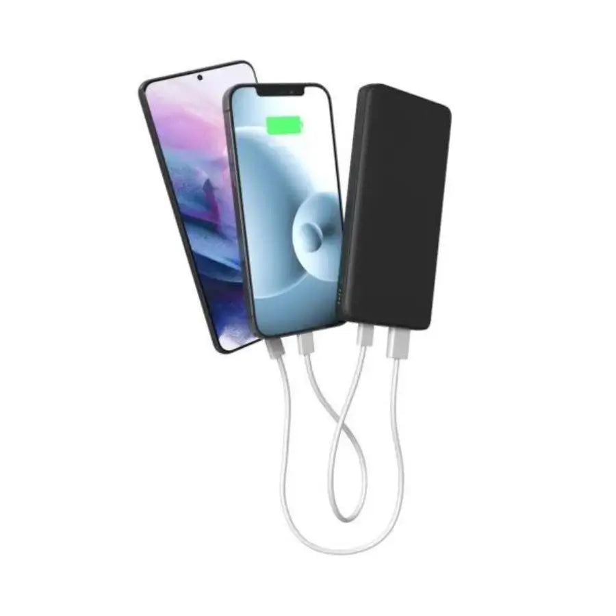 Batería externa Mophie 10,000 mAh con puertos USB-C y USB-A - Negro