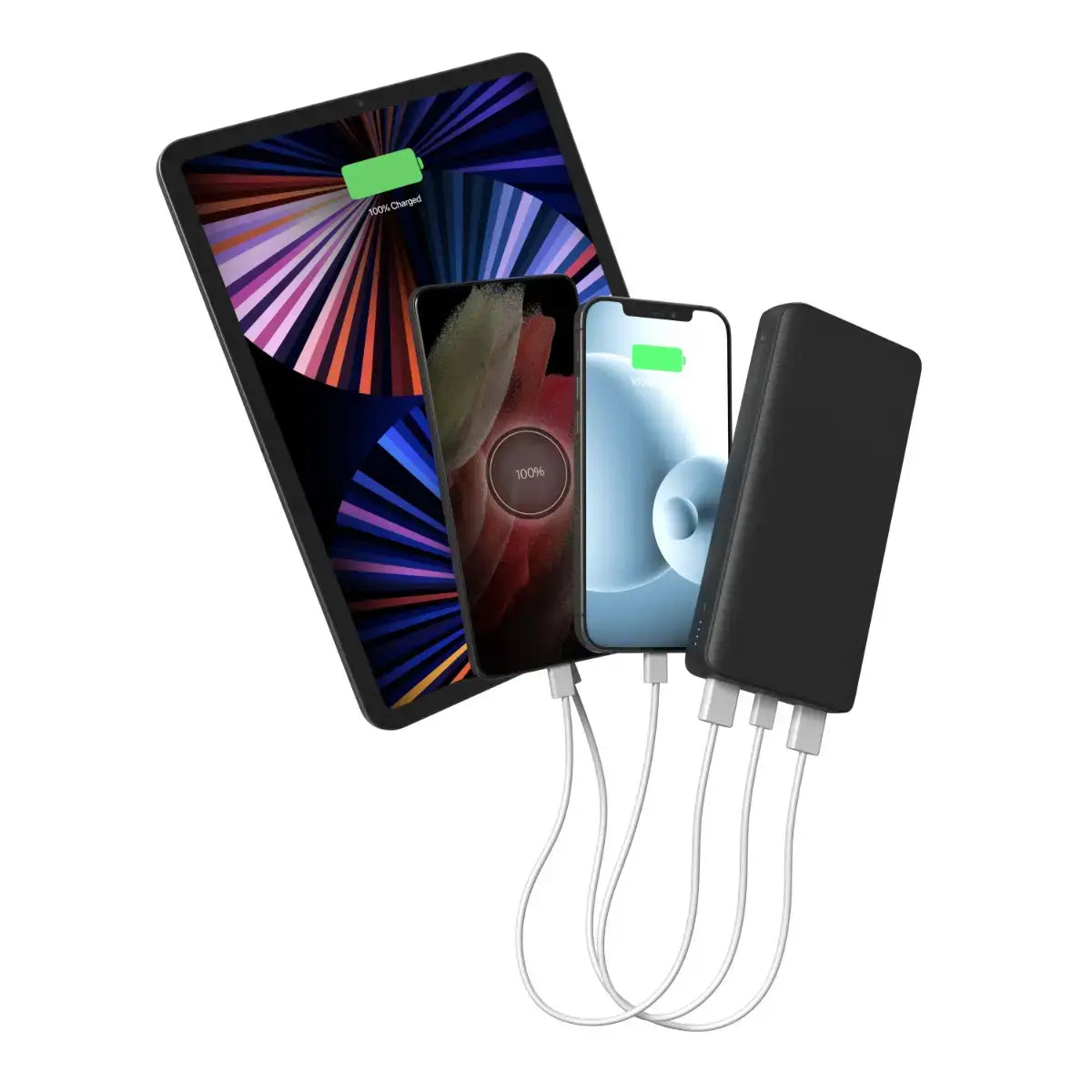 Batería externa Mophie 20,000 mAh con puertos USB-C y USB-A - Negro