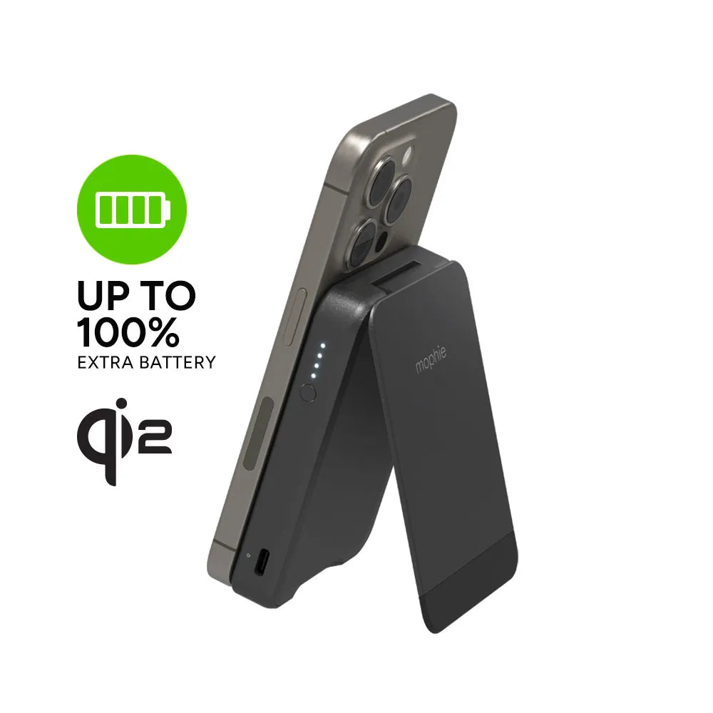 Batería externa Mophie Qi2 Snap Mini 5000 mAh - Negro