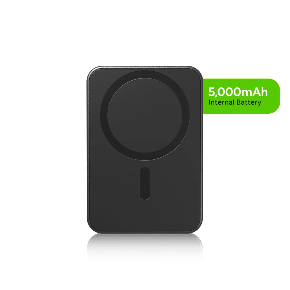 Batería externa Mophie Qi2 Snap Mini 5000 mAh - Negro