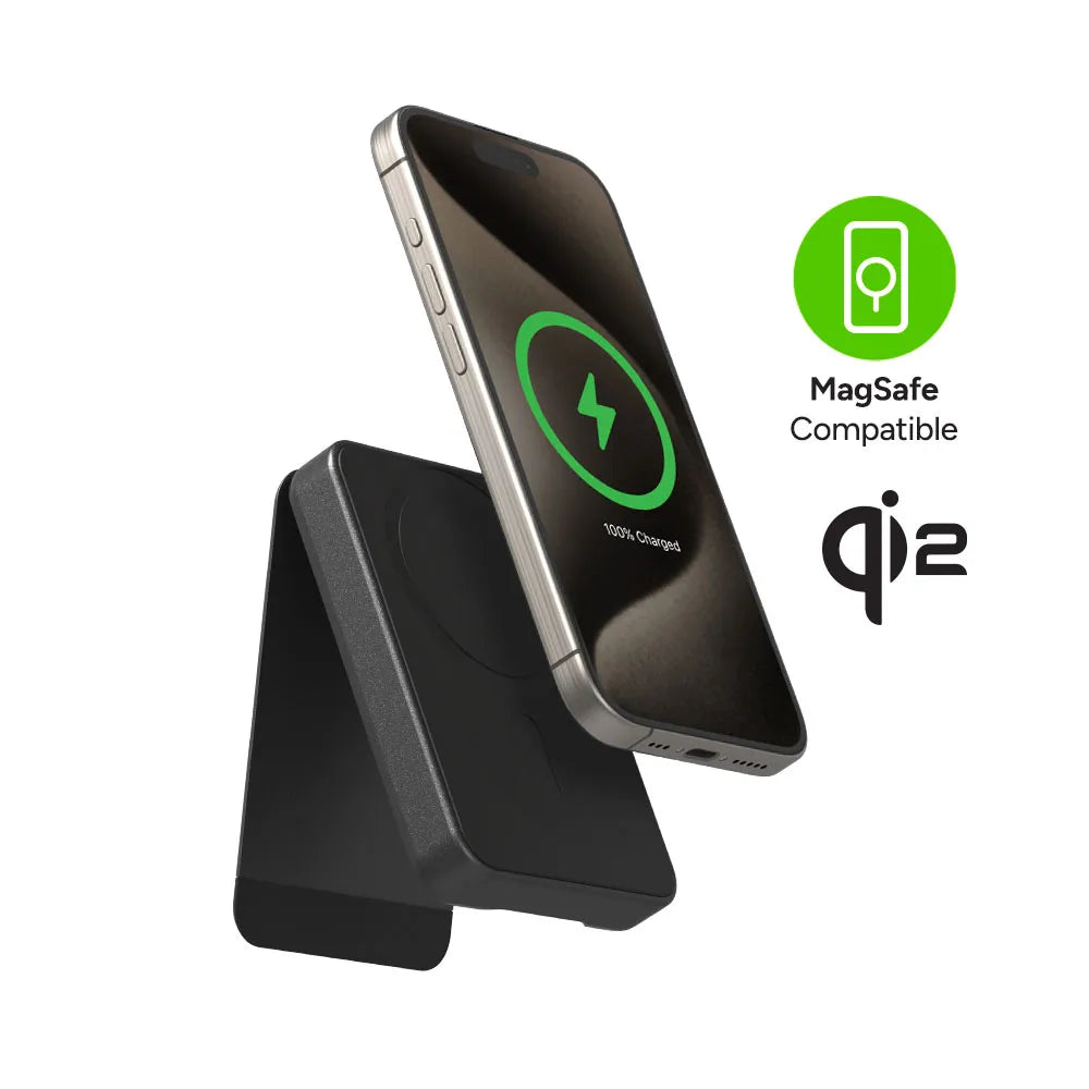 Batería externa Mophie Qi2 Snap Mini 5000 mAh - Negro