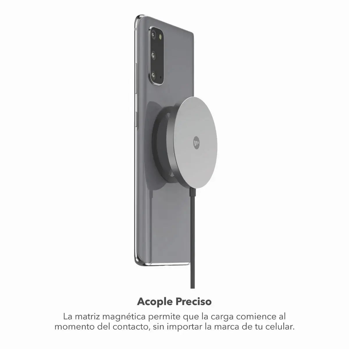 Cargador inalámbrico snap+ Mophie MagSafe 15W - Negro