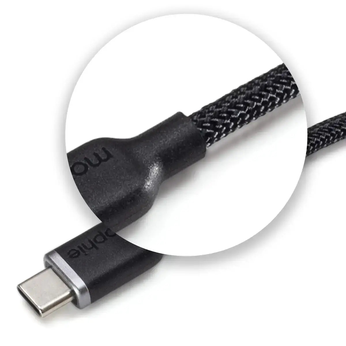 Cable de carga Mophie Premium USB-C a USB-C de 3m - Negro