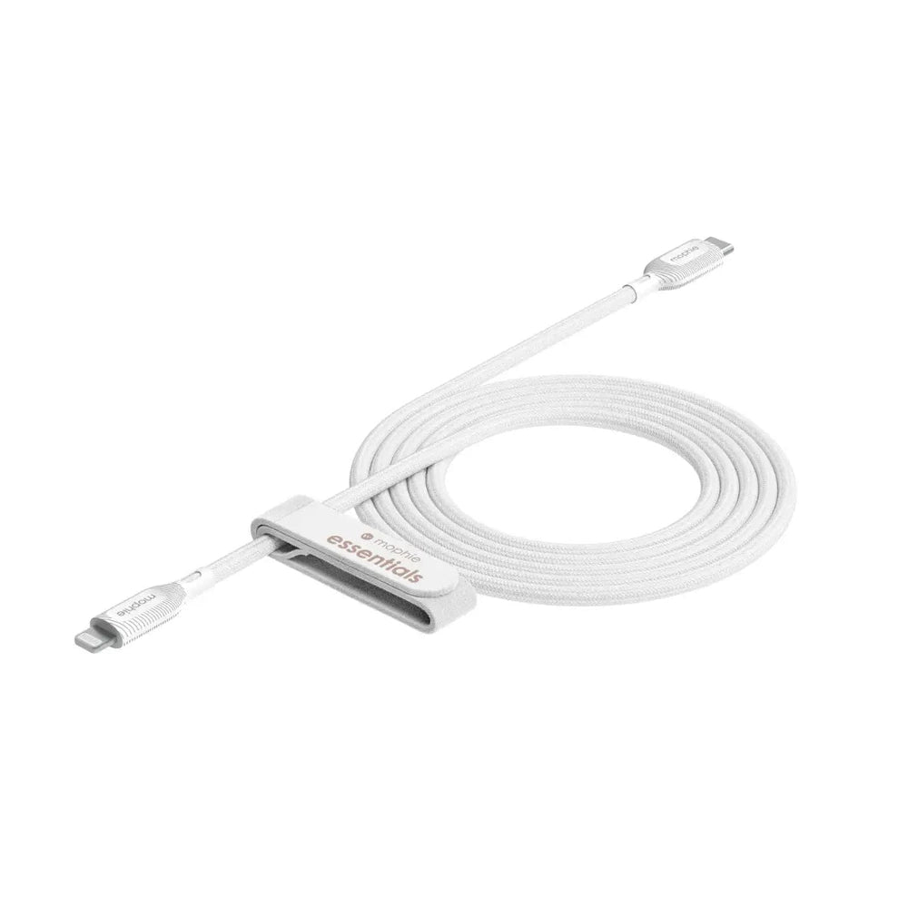 Cable Mophie trenzado USB-C a Lightning 60w 2m - Blanco