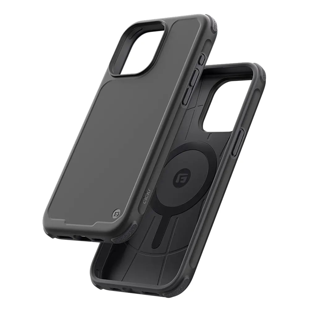 Case CLCKR Carbon con Magsafe para iPhone 15 Pro Max - Negro/Gris