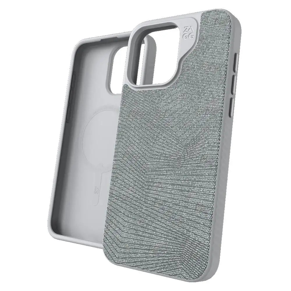 Case ZAGG London Snap Magsafe para iPhone 15 Pro - Gris