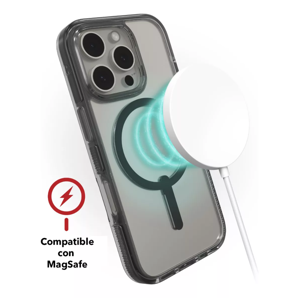 Case Zagg Santa Cruz Snap Magsafe para iPhone 16 Pro - Negro