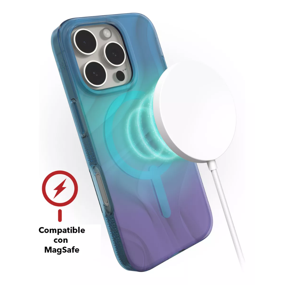 Case Zagg Milan Snap con Magsafe para iPhone 16 Pro Max - Iridicente