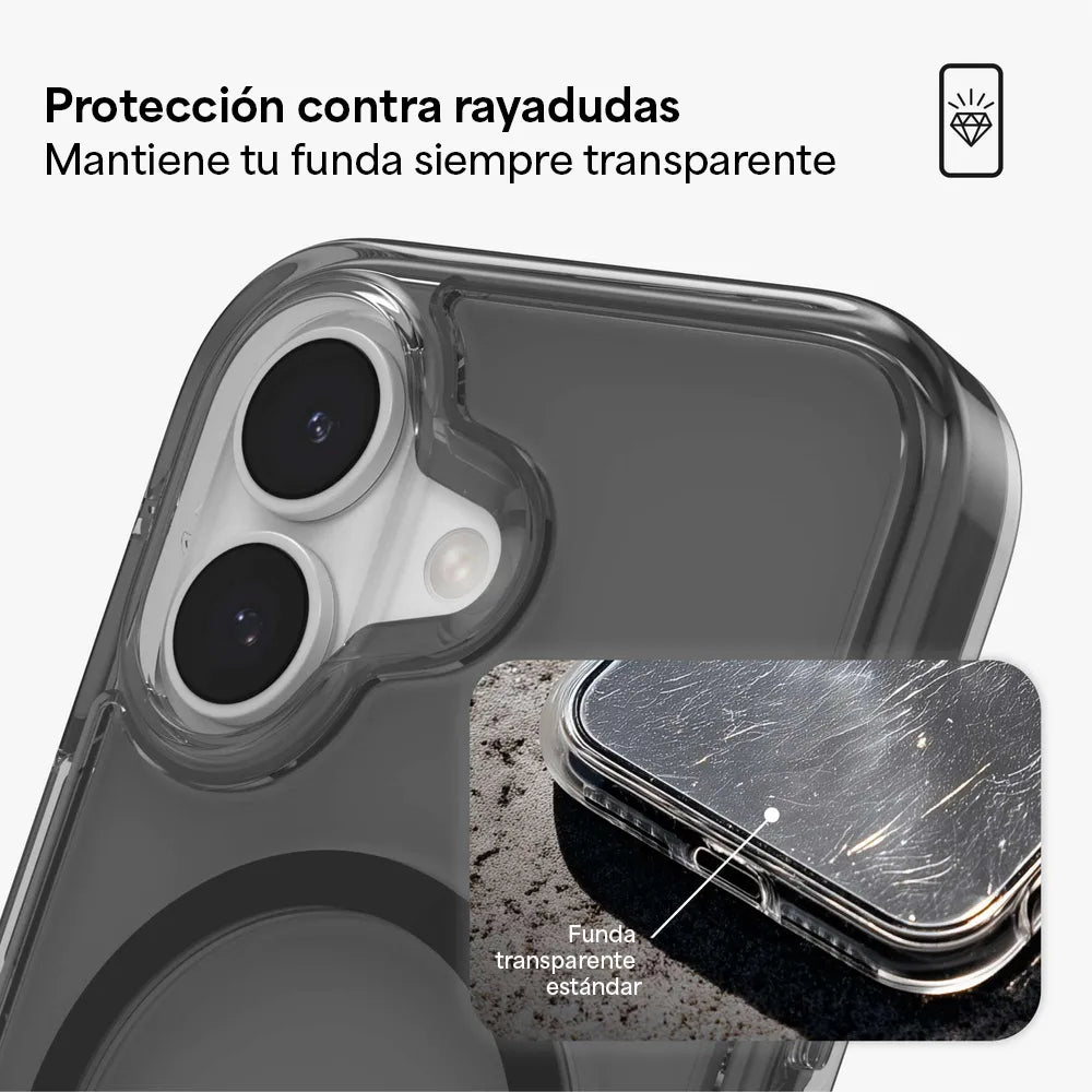 Case ZAGG Santa Cruz con MagSafe KS para iPhone 17 - Negro Medianoche