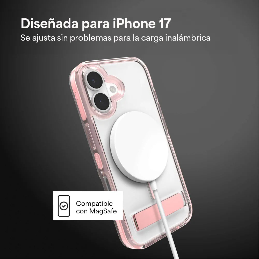 Case Zagg Santa Cruz Snap Magsafe KS para iPhone 17 - Rosa Patel