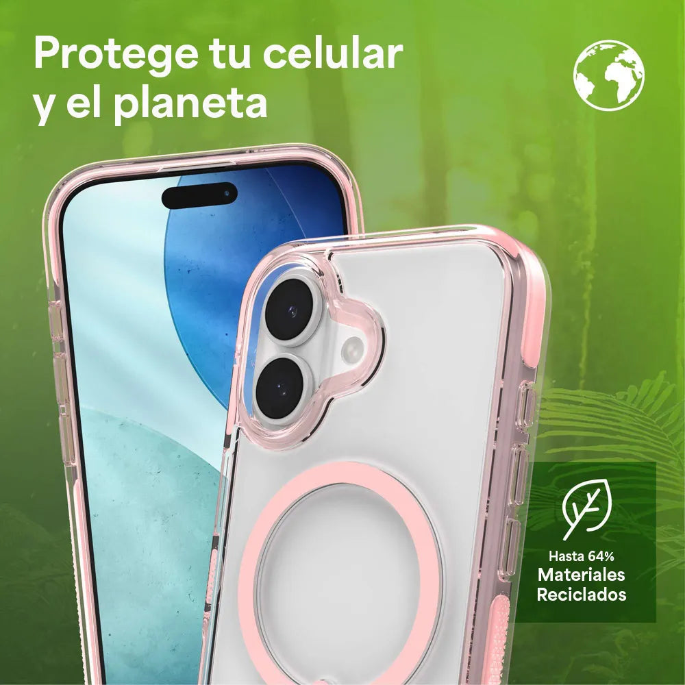 Case Zagg Santa Cruz Snap Magsafe KS para iPhone 17 - Rosa Patel