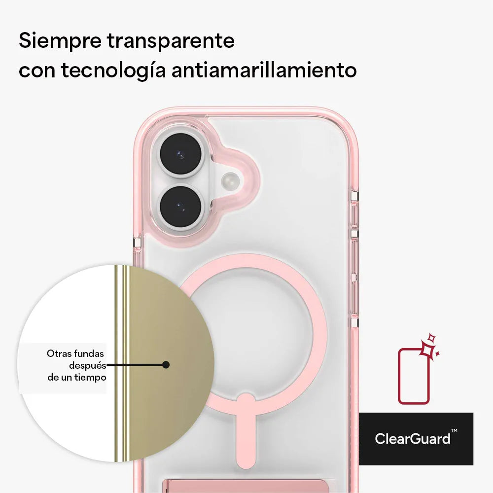 Case Zagg Santa Cruz Snap Magsafe KS para iPhone 17 - Rosa Patel
