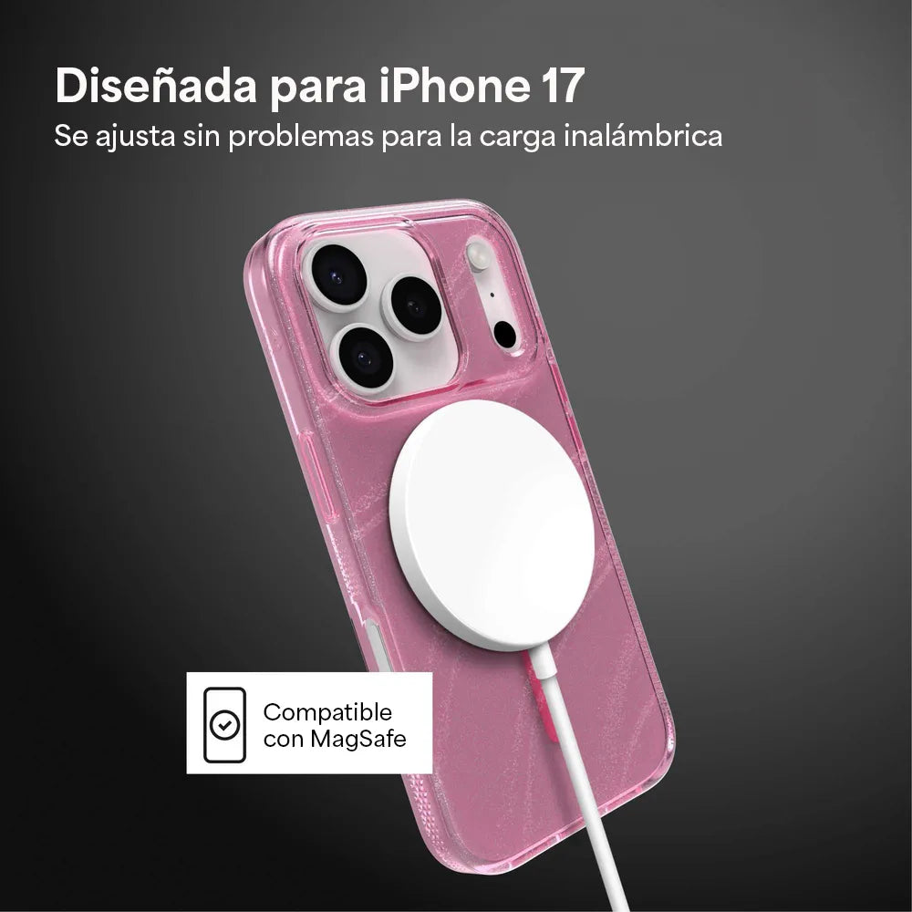 Case Zagg Milan Snap Magsafe KS para iPhone 17 Pro - Rosa Brillante