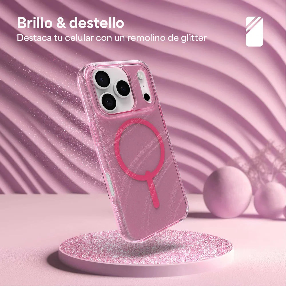 Case Zagg Milan Snap Magsafe KS para iPhone 17 Pro - Rosa Brillante