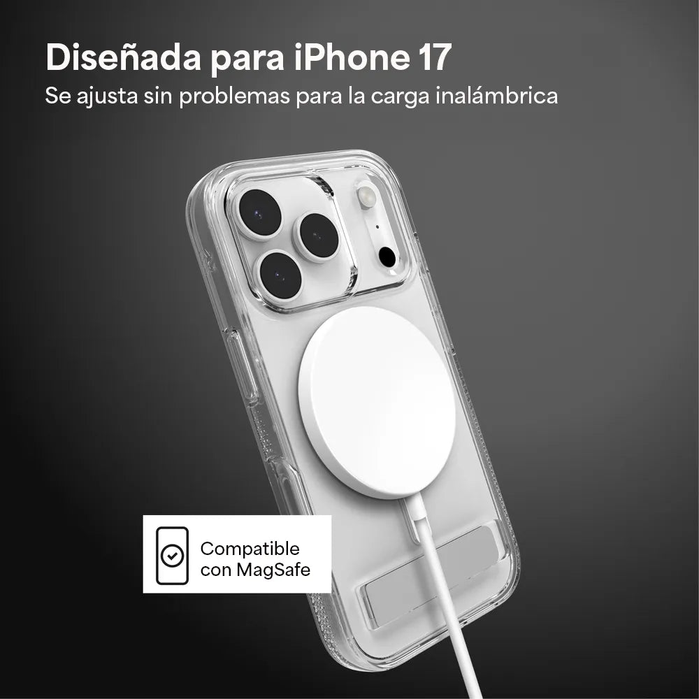 Case ZAGG Crystal Palace con MagSafe KS para iPhone 17 Pro Max - Transparente
