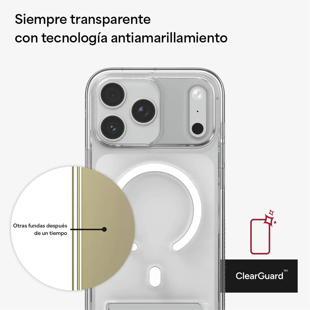 Case ZAGG Crystal Palace con MagSafe KS para iPhone 17 Pro Max - Transparente