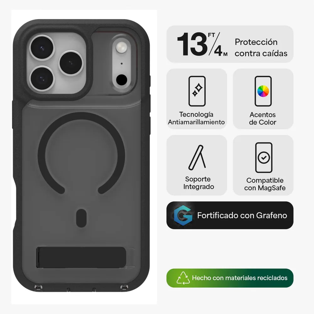 Case_ZAGG_Santa_Cruz_MagSafe_KS_iPhone_17_Pro_Negro_Medianoche_Imagen_posicion_2_iShop_Peru