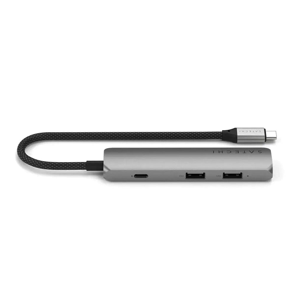 Adaptador Multipuerto Satechi Slim 4 en 1 USB-C - Gris Espacial