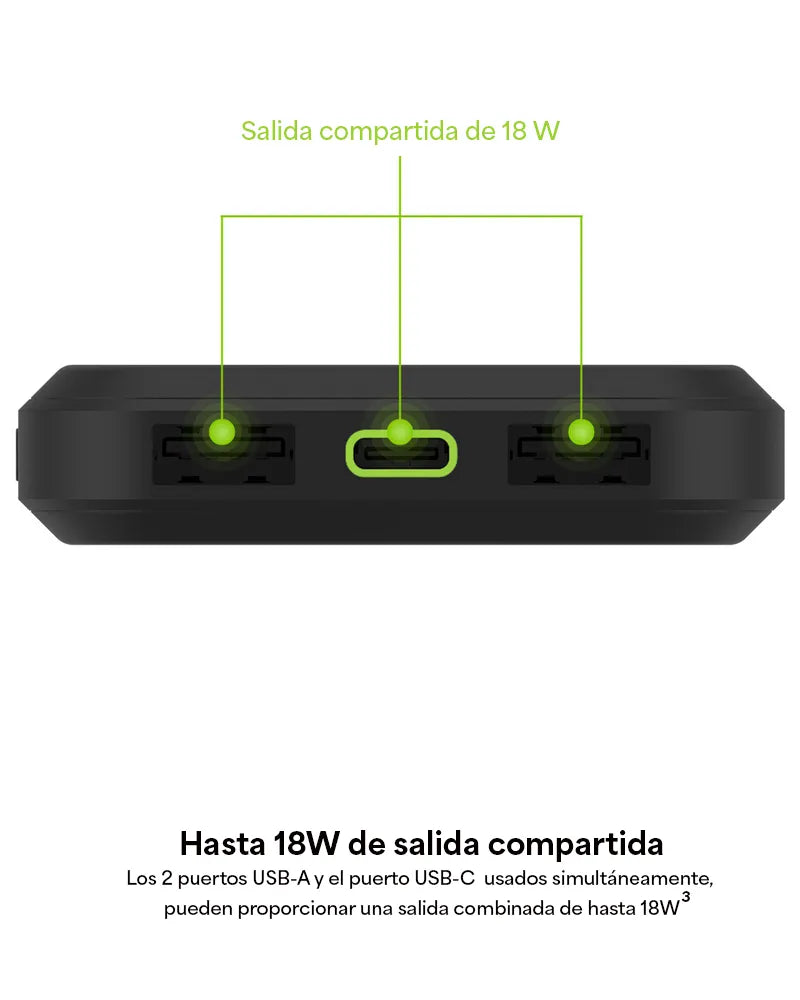 Batería externa Mophie Prime 10,000 mAh - Negro
