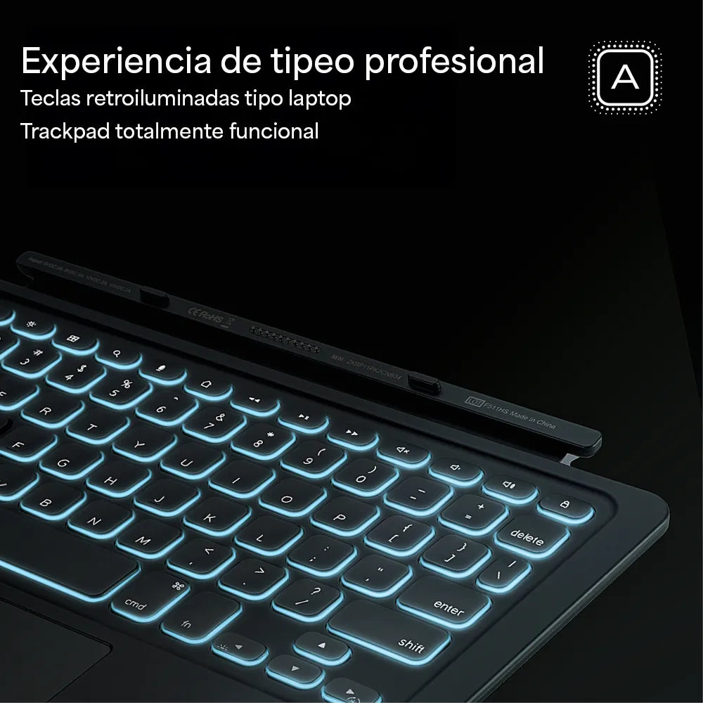 Case con Teclado Zagg Pro Keys Connect para iPad Air 11 (M4/M3/M2) - Gris