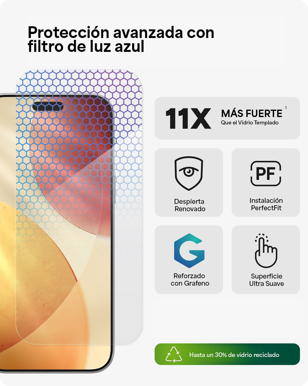 Protector de Pantalla Zagg Glass XTR5 para iPhone 17 Pro Max - Transparente