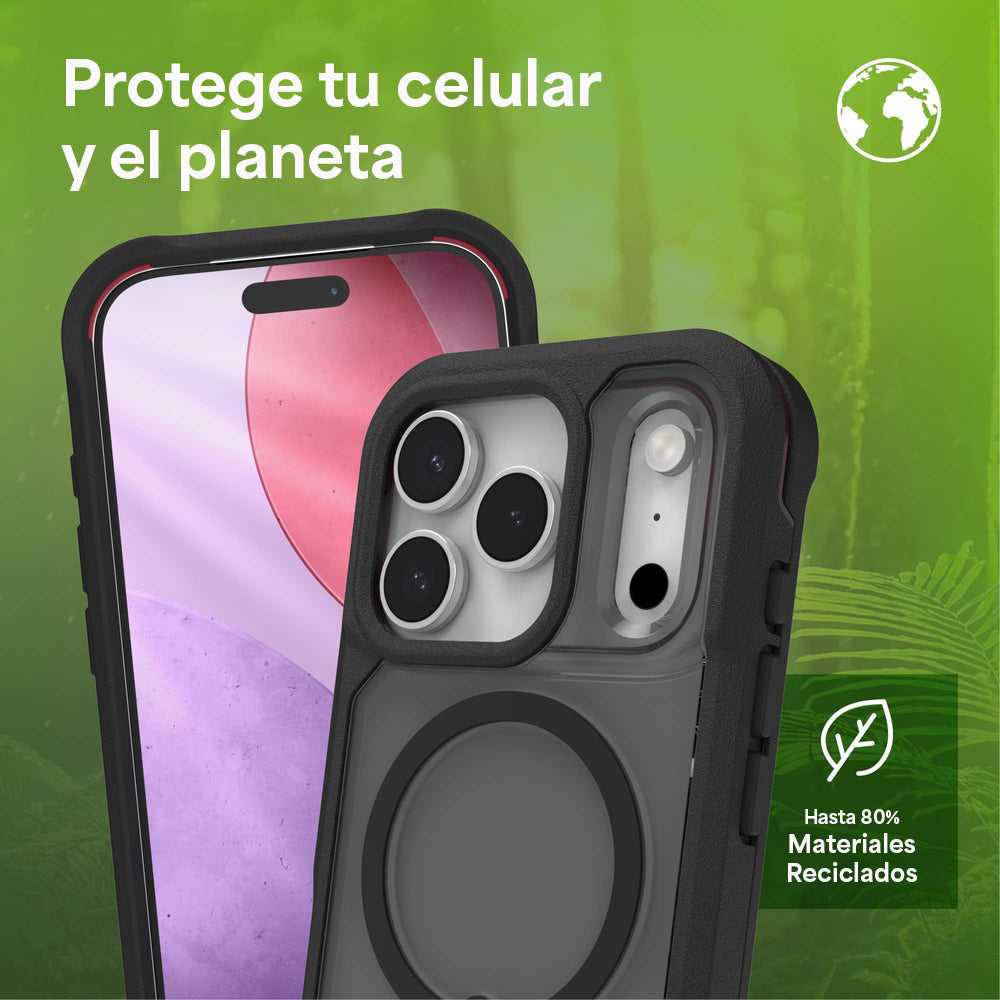 Case ZAGG Rainier con MagSafe KS para iPhone 17 Pro - Negro Humo