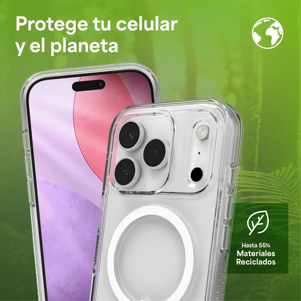 Case ZAGG Crystal Palace con MagSafe KS para iPhone 17 Pro - Transparente