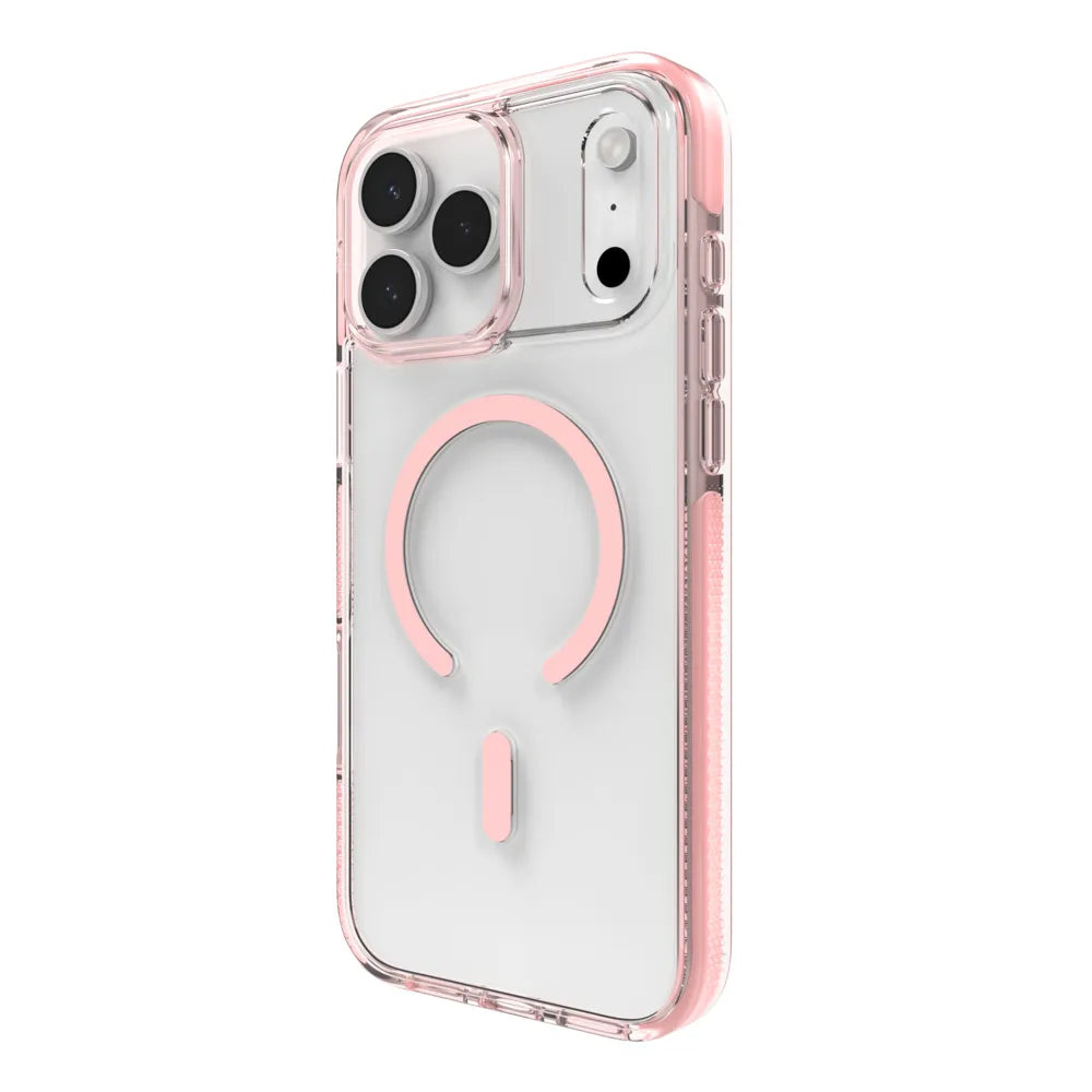 Case Zagg Santa Cruz Snap Magsafe KS para iPhone 17 Pro Max - Rosa Pastel
