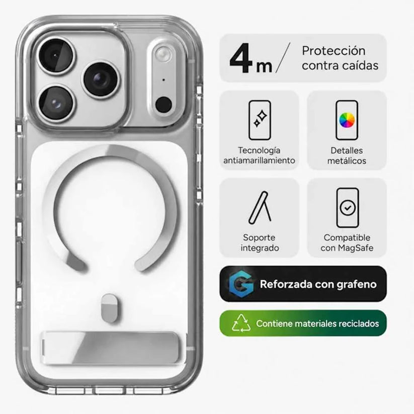 Case_ZAGG_Santa_Cruz_con_MagSafe_KS_para_iPhone_18_Pro_Max_17_Pro_Max_Plata_Imagen_posicion_2_iShop_Peru
