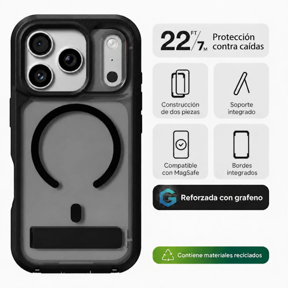 Case_ZAGG_Rainier_con_MagSafe_KS_para_iPhone_18_Pro_Max_17_Pro_Max_Negro_Humo_Imagen_posicion_2_iShop_Peru