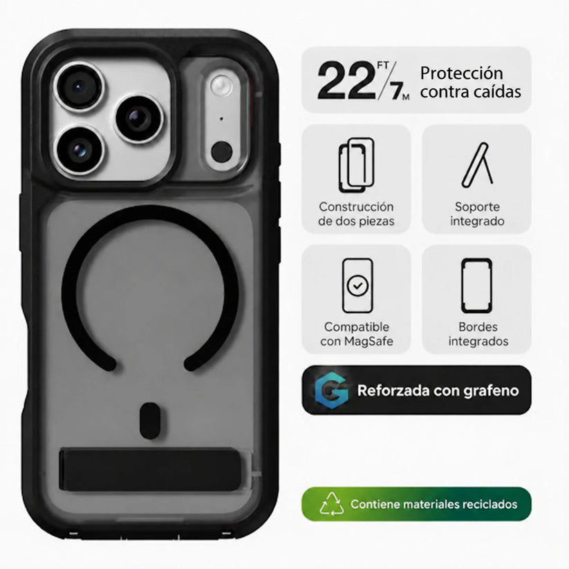 Case_ZAGG_Rainier_con_MagSafe_KS_para_iPhone_18_Pro_Max_17_Pro_Max_Negro_Humo_Imagen_posicion_2_iShop_Peru