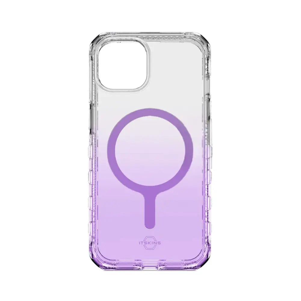 Case Itskins Supreme Ombre con Magsafe para iPhone 13/14 - Sombra Morada