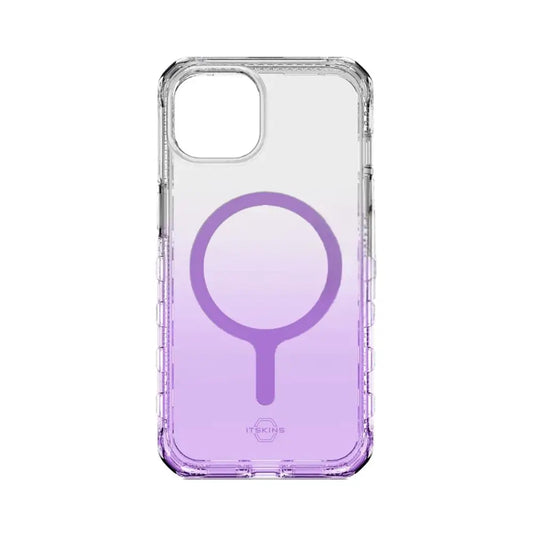 Case Itskins Supreme Ombre con Magsafe para iPhone 13/14 - Sombra Morada