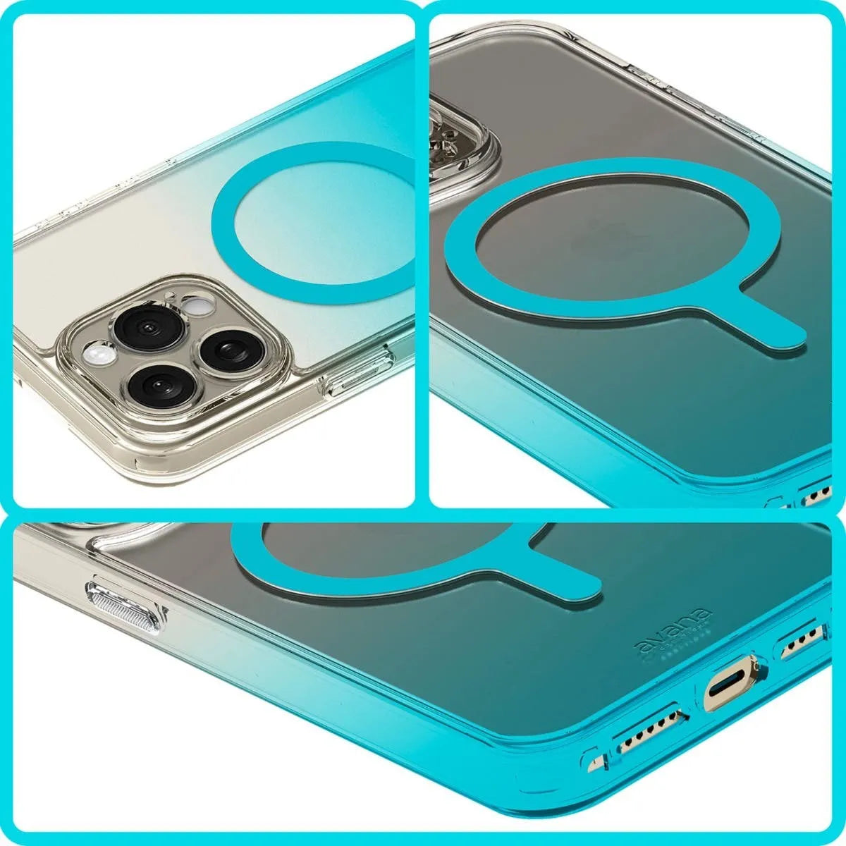 Case Avana Sunrise para iPhone 15 Pro con Magsafe - Celeste