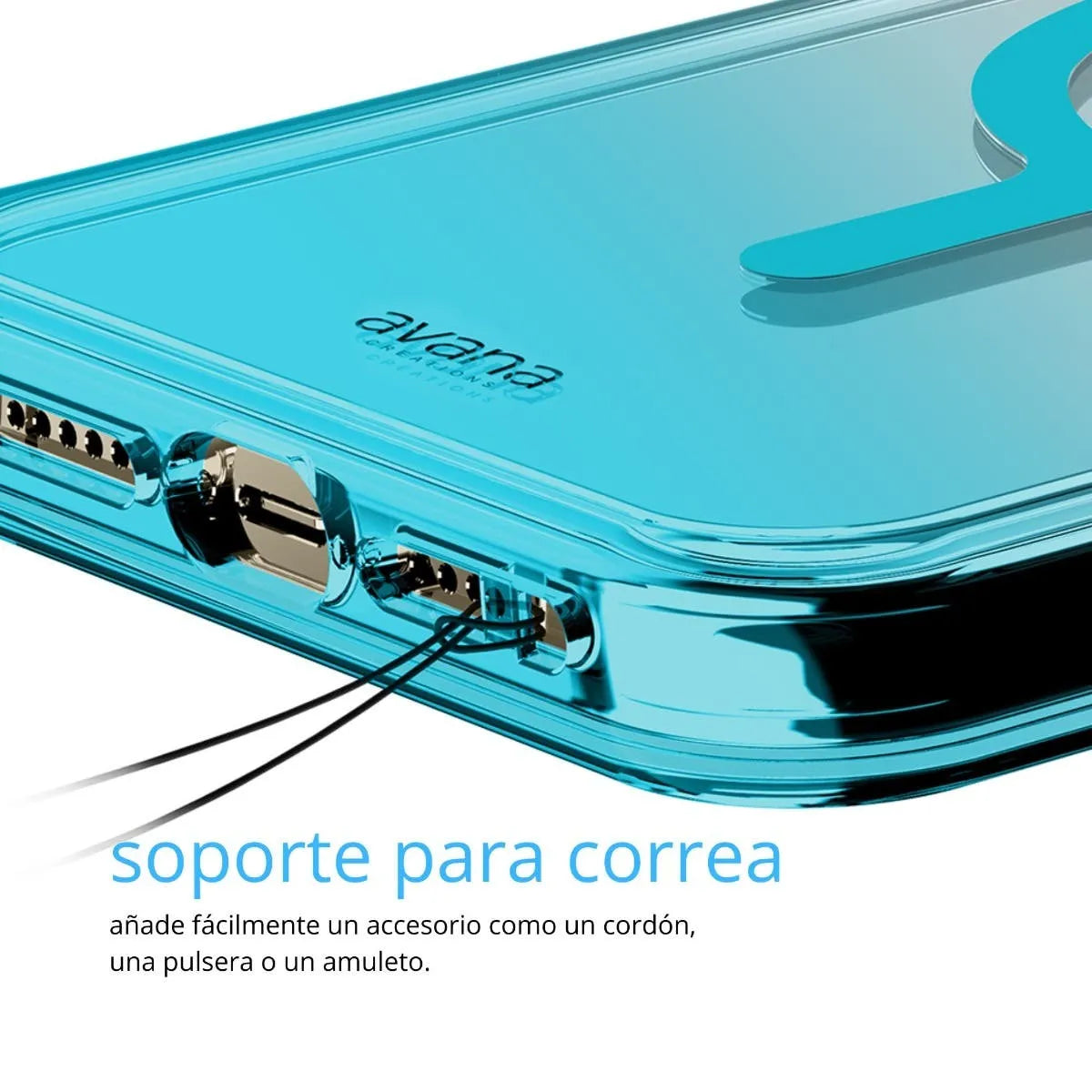 Case Avana Sunrise para iPhone 15 Pro con Magsafe - Celeste