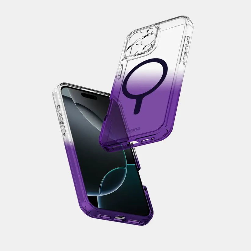 Case Avana Sunrise con MagSafe para iPhone 16 Pro Max - Negro/Morado