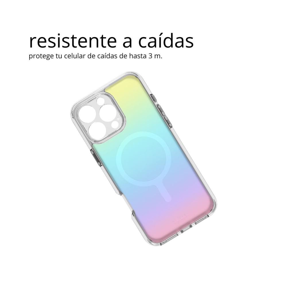 Case Avana Frost Cosmic con MagSafe para iPhone 16 Pro - Azul/Violeta