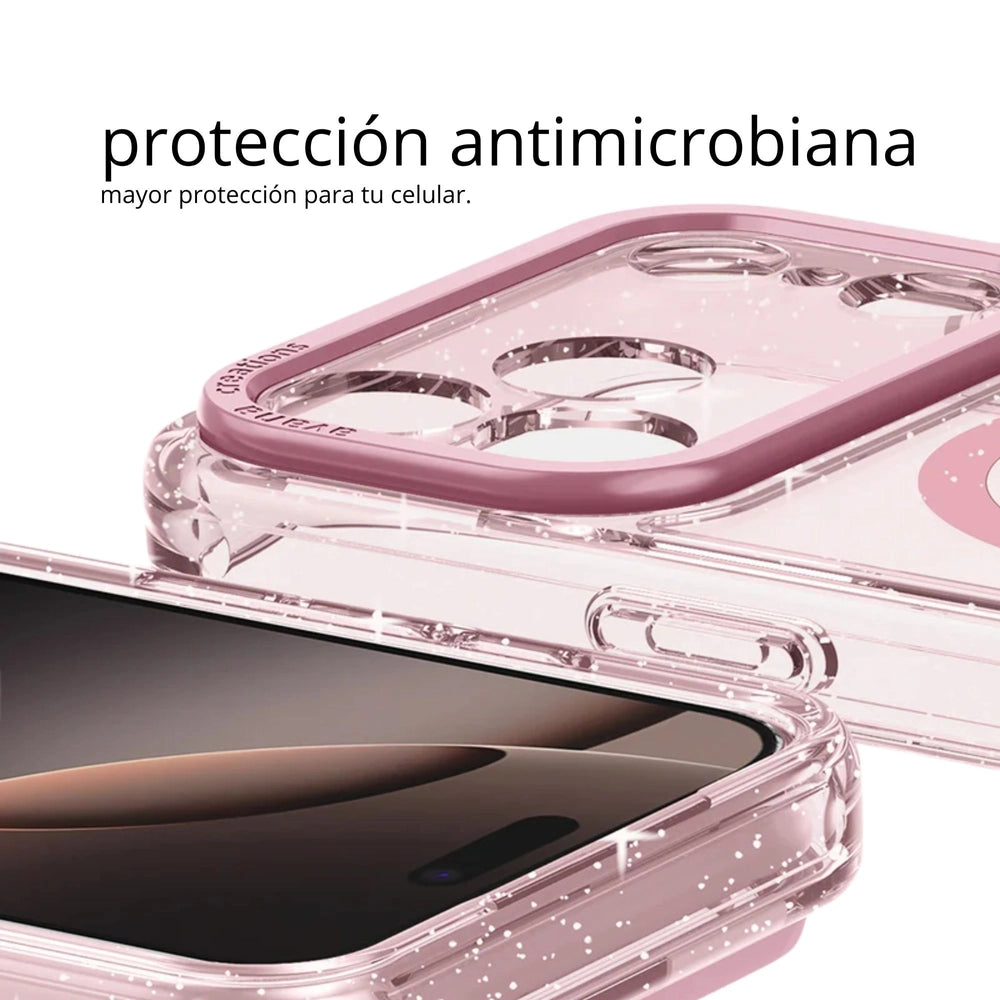 Case_Avana_Starlight_con_Magsafe_para_iPhone_17_Pro_Max_Rosa_Posicion_12_iShop_Peru