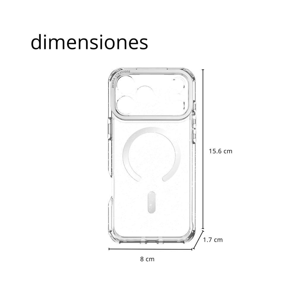 Case Avana Starlight con Magsafe para iPhone 17 Pro - Plata