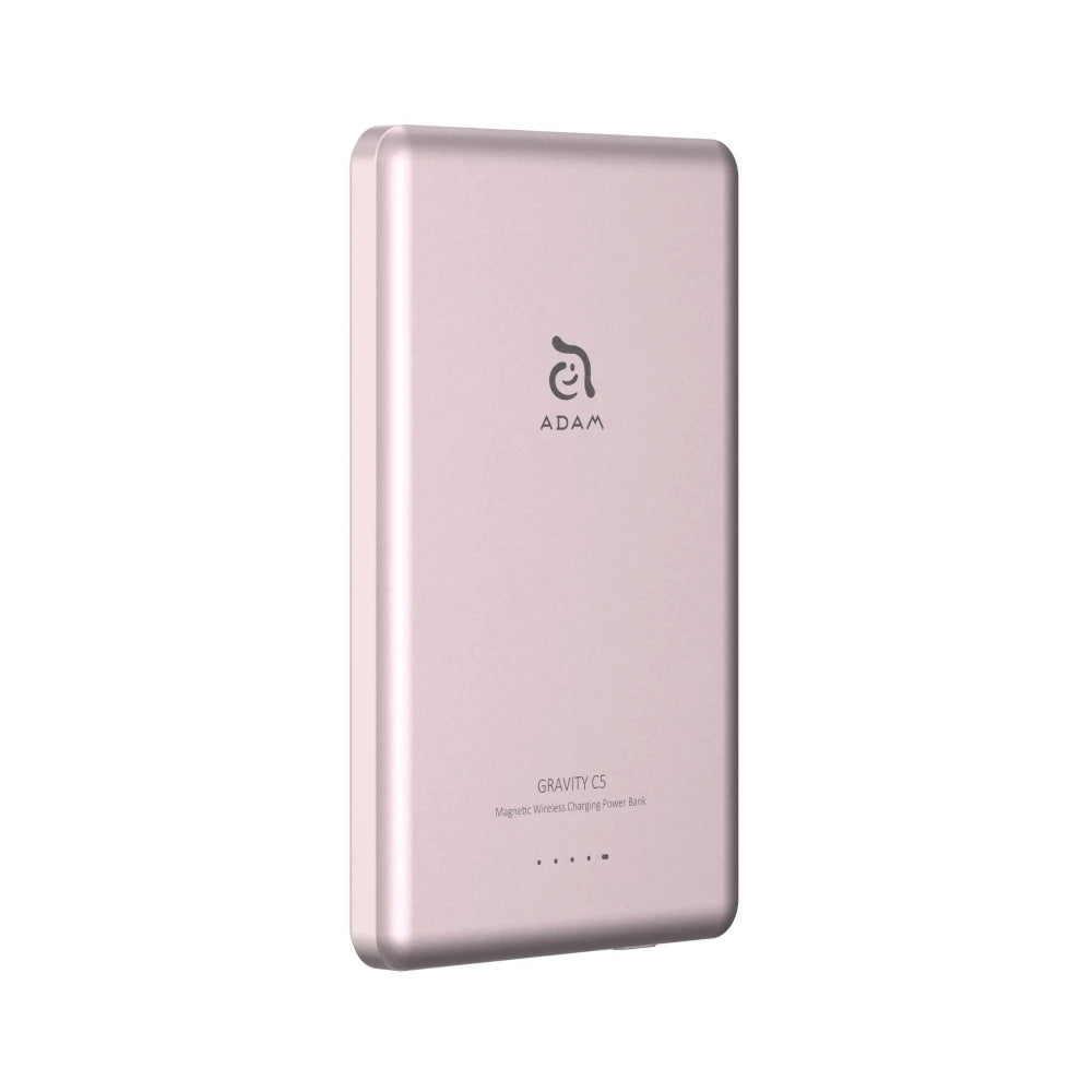 Batería Portátil con Cargador Magnético Adam Elements GRAVITY C5 - 5000mAh - Rosa