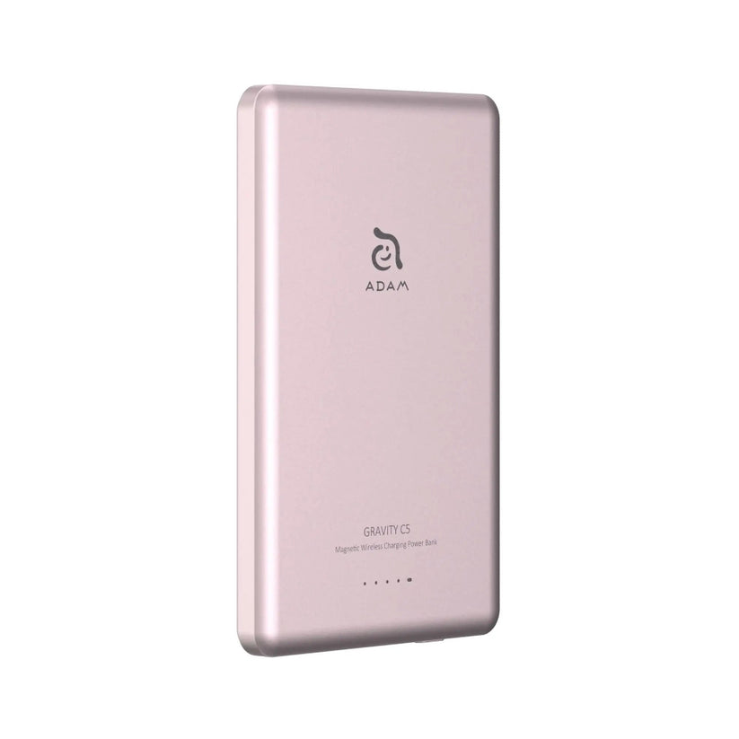 Batería Portátil con Cargador Magnético Adam Elements GRAVITY C5 - 5000mAh - Rosa