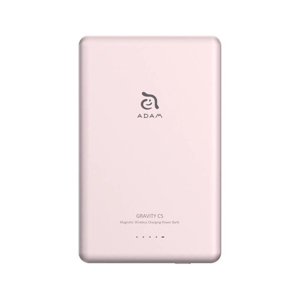 Batería Portátil con Cargador Magnético Adam Elements GRAVITY C5 - 5000mAh - Rosa